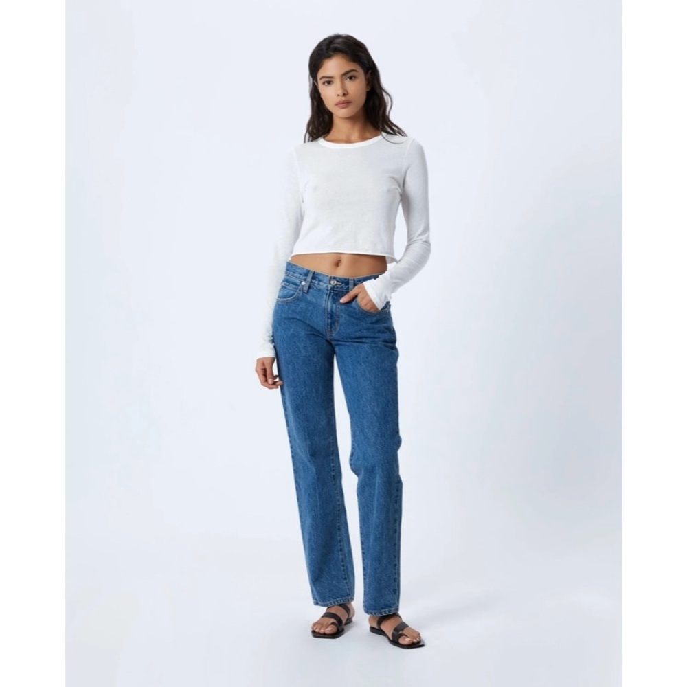 NEW SLVRLAKE Remy Straight Low Rise Jeans Freedom